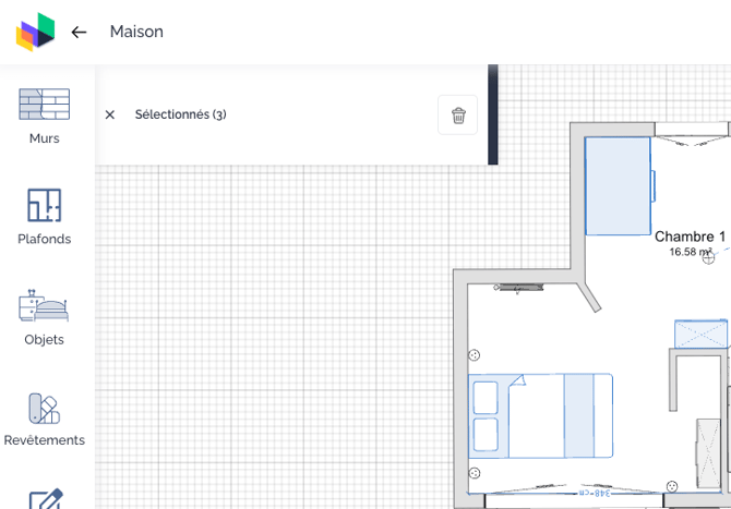 Sélectionner plusieurs objects