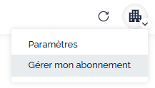 Gérer mon abonnement