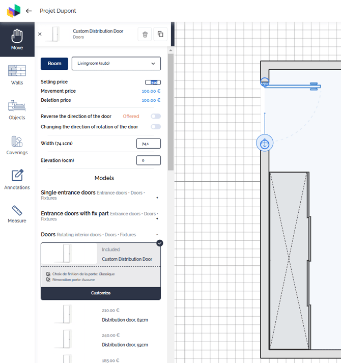 editing price on the plan