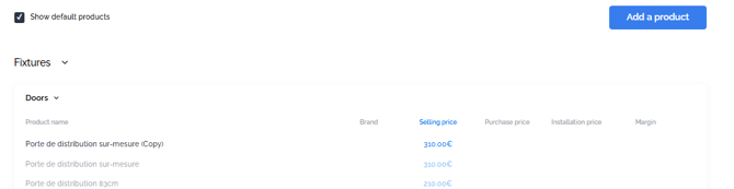 duplicated product editable